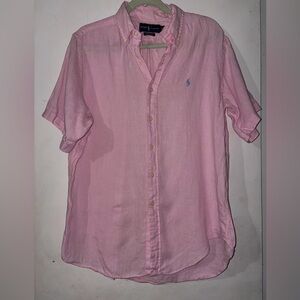 Ralph Lauren Pink Casual Button Down Shirt